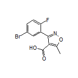 3-(5-Bromo-2-fluorophenyl)-5-methylisoxazole-4-carboxylic Acid