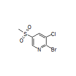 2-Bromo-3-chloro-5-(methylsulfonyl)pyridine