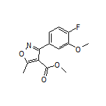 Methyl 3-(4-Fluoro-3-methoxyphenyl)-5-methylisoxazole-4-carboxylate