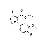 Ethyl 3-(4-Fluoro-3-methoxyphenyl)-5-methylisoxazole-4-carboxylate