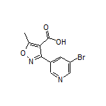 3-(5-Bromo-3-pyridyl)-5-methylisoxazole-4-carboxylic Acid