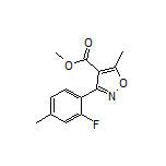 Methyl 3-(2-Fluoro-4-methylphenyl)-5-methylisoxazole-4-carboxylate