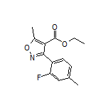 Ethyl 3-(2-Fluoro-4-methylphenyl)-5-methylisoxazole-4-carboxylate