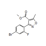 Methyl 3-(4-Bromo-2-fluorophenyl)-5-methylisoxazole-4-carboxylate