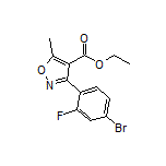 Ethyl 3-(4-Bromo-2-fluorophenyl)-5-methylisoxazole-4-carboxylate