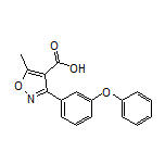 5-Methyl-3-(3-phenoxyphenyl)isoxazole-4-carboxylic Acid