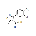 3-(3-Chloro-4-methoxyphenyl)-5-methylisoxazole-4-carboxylic Acid