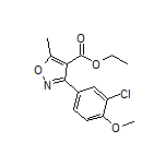 Ethyl 3-(3-Chloro-4-methoxyphenyl)-5-methylisoxazole-4-carboxylate