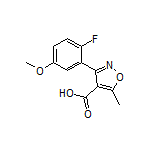 3-(2-Fluoro-5-methoxyphenyl)-5-methylisoxazole-4-carboxylic Acid