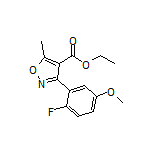 Ethyl 3-(2-Fluoro-5-methoxyphenyl)-5-methylisoxazole-4-carboxylate