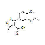 3-(3-Ethoxy-4-methoxyphenyl)-5-methylisoxazole-4-carboxylic Acid