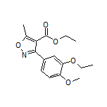 Ethyl 3-(3-Ethoxy-4-methoxyphenyl)-5-methylisoxazole-4-carboxylate