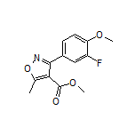 Methyl 3-(3-Fluoro-4-methoxyphenyl)-5-methylisoxazole-4-carboxylate