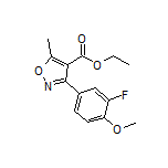 Ethyl 3-(3-Fluoro-4-methoxyphenyl)-5-methylisoxazole-4-carboxylate