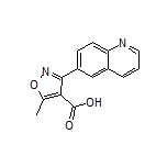 5-Methyl-3-(6-quinolyl)isoxazole-4-carboxylic Acid