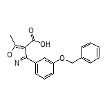 3-[3-(Benzyloxy)phenyl]-5-methylisoxazole-4-carboxylic Acid