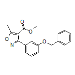 Methyl 3-[3-(Benzyloxy)phenyl]-5-methylisoxazole-4-carboxylate