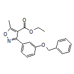 Ethyl 3-[3-(Benzyloxy)phenyl]-5-methylisoxazole-4-carboxylate