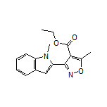 Ethyl 5-Methyl-3-(1-methyl-2-indolyl)isoxazole-4-carboxylate