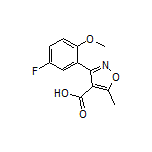 3-(5-Fluoro-2-methoxyphenyl)-5-methylisoxazole-4-carboxylic Acid