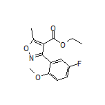 Ethyl 3-(5-Fluoro-2-methoxyphenyl)-5-methylisoxazole-4-carboxylate