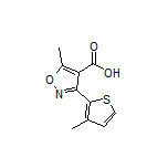 5-Methyl-3-(3-methyl-2-thienyl)isoxazole-4-carboxylic Acid