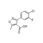 3-(4-Chloro-3-fluorophenyl)-5-methylisoxazole-4-carboxylic Acid