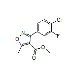 Methyl 3-(4-Chloro-3-fluorophenyl)-5-methylisoxazole-4-carboxylate