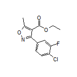 Ethyl 3-(4-Chloro-3-fluorophenyl)-5-methylisoxazole-4-carboxylate