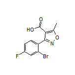 3-(2-Bromo-4-fluorophenyl)-5-methylisoxazole-4-carboxylic Acid