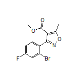 Methyl 3-(2-Bromo-4-fluorophenyl)-5-methylisoxazole-4-carboxylate