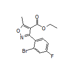 Ethyl 3-(2-Bromo-4-fluorophenyl)-5-methylisoxazole-4-carboxylate