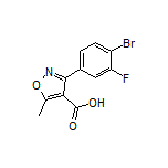 3-(4-Bromo-3-fluorophenyl)-5-methylisoxazole-4-carboxylic Acid