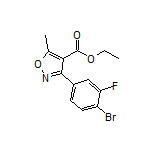 Ethyl 3-(4-Bromo-3-fluorophenyl)-5-methylisoxazole-4-carboxylate