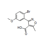 3-(2-Bromo-5-methoxyphenyl)-5-methylisoxazole-4-carboxylic Acid