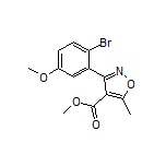 Methyl 3-(2-Bromo-5-methoxyphenyl)-5-methylisoxazole-4-carboxylate