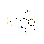 3-[2-Bromo-5-(trifluoromethyl)phenyl]-5-methylisoxazole-4-carboxylic Acid