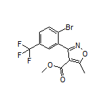 Methyl 3-[2-Bromo-5-(trifluoromethyl)phenyl]-5-methylisoxazole-4-carboxylate