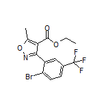 Ethyl 3-[2-Bromo-5-(trifluoromethyl)phenyl]-5-methylisoxazole-4-carboxylate