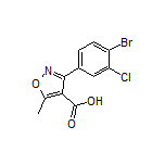 3-(4-Bromo-3-chlorophenyl)-5-methylisoxazole-4-carboxylic Acid