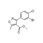 Methyl 3-(3-Bromo-4-chlorophenyl)-5-methylisoxazole-4-carboxylate