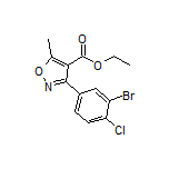 Ethyl 3-(3-Bromo-4-chlorophenyl)-5-methylisoxazole-4-carboxylate