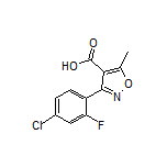 3-(4-Chloro-2-fluorophenyl)-5-methylisoxazole-4-carboxylic Acid