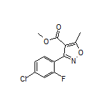 Methyl 3-(4-Chloro-2-fluorophenyl)-5-methylisoxazole-4-carboxylate