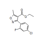 Ethyl 3-(4-Chloro-2-fluorophenyl)-5-methylisoxazole-4-carboxylate