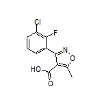 3-(3-Chloro-2-fluorophenyl)-5-methylisoxazole-4-carboxylic Acid