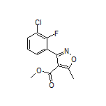 Methyl 3-(3-Chloro-2-fluorophenyl)-5-methylisoxazole-4-carboxylate