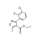 Ethyl 3-(3-Chloro-2-fluorophenyl)-5-methylisoxazole-4-carboxylate