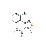 Methyl 3-(2-Bromo-3-methylphenyl)-5-methylisoxazole-4-carboxylate