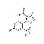 3-[4-Fluoro-2-(trifluoromethyl)phenyl]-5-methylisoxazole-4-carboxylic Acid